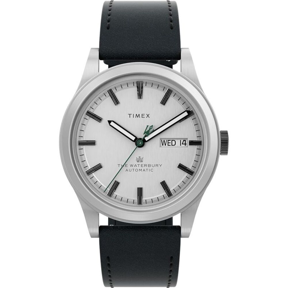 Timex Waterbury Traditional 39mm Leather Automatic Mens Watch